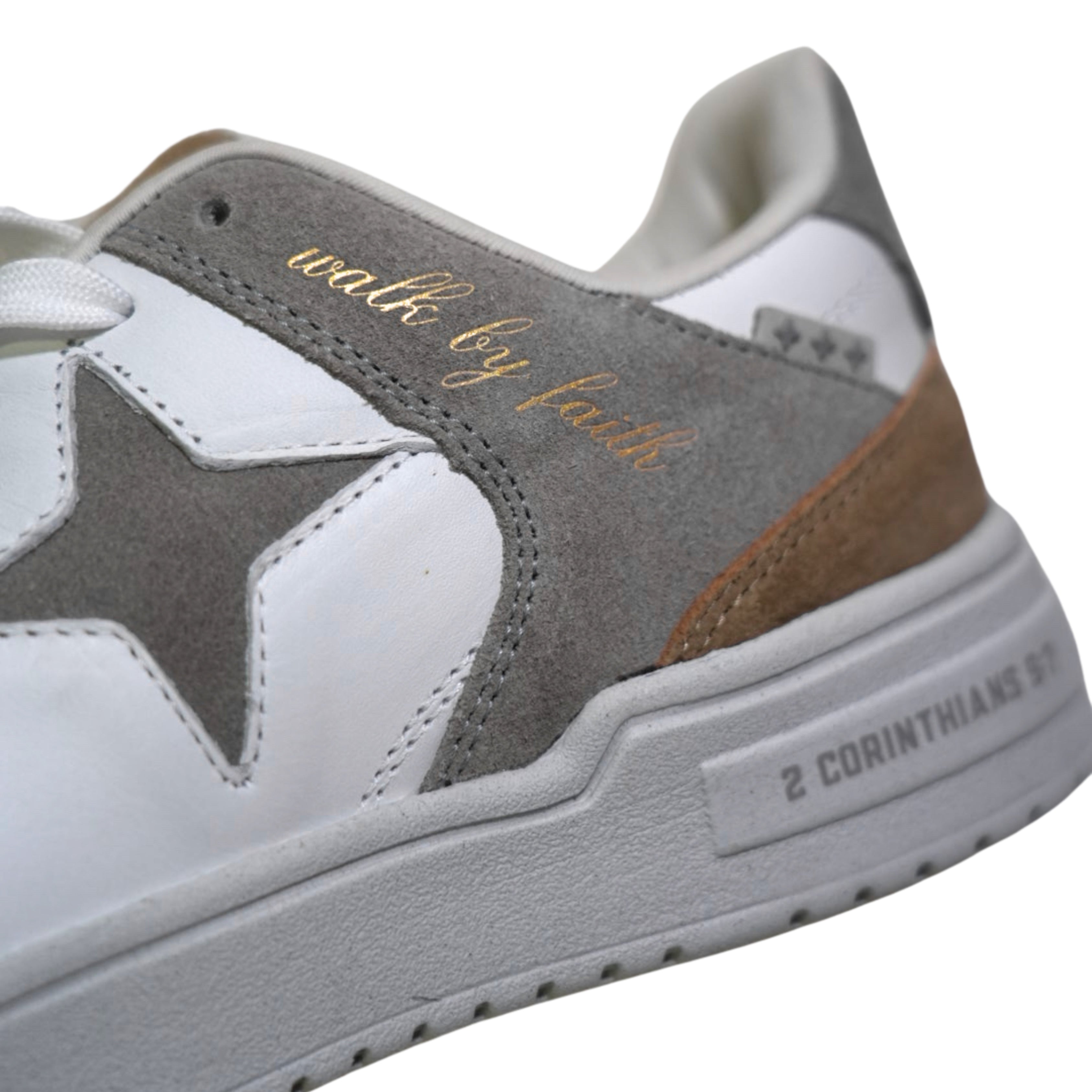 2 Corinthians 5:7 Vintage Basketball Sneakers