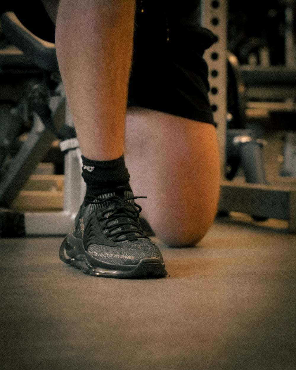 Psalm 23s Valley of the Shadow colorway in the gym