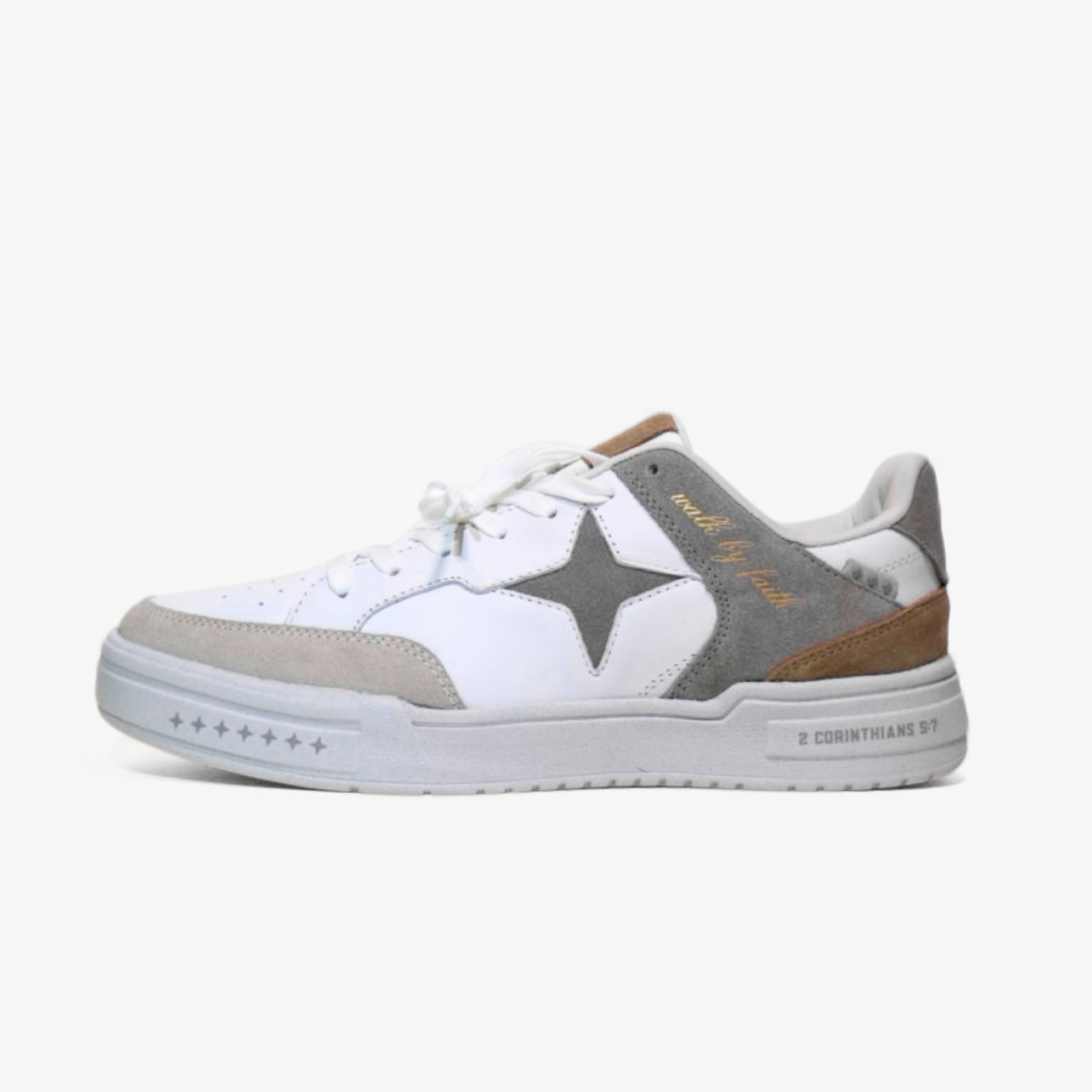 2 Corinthians 5:7 Vintage Basketball Sneakers